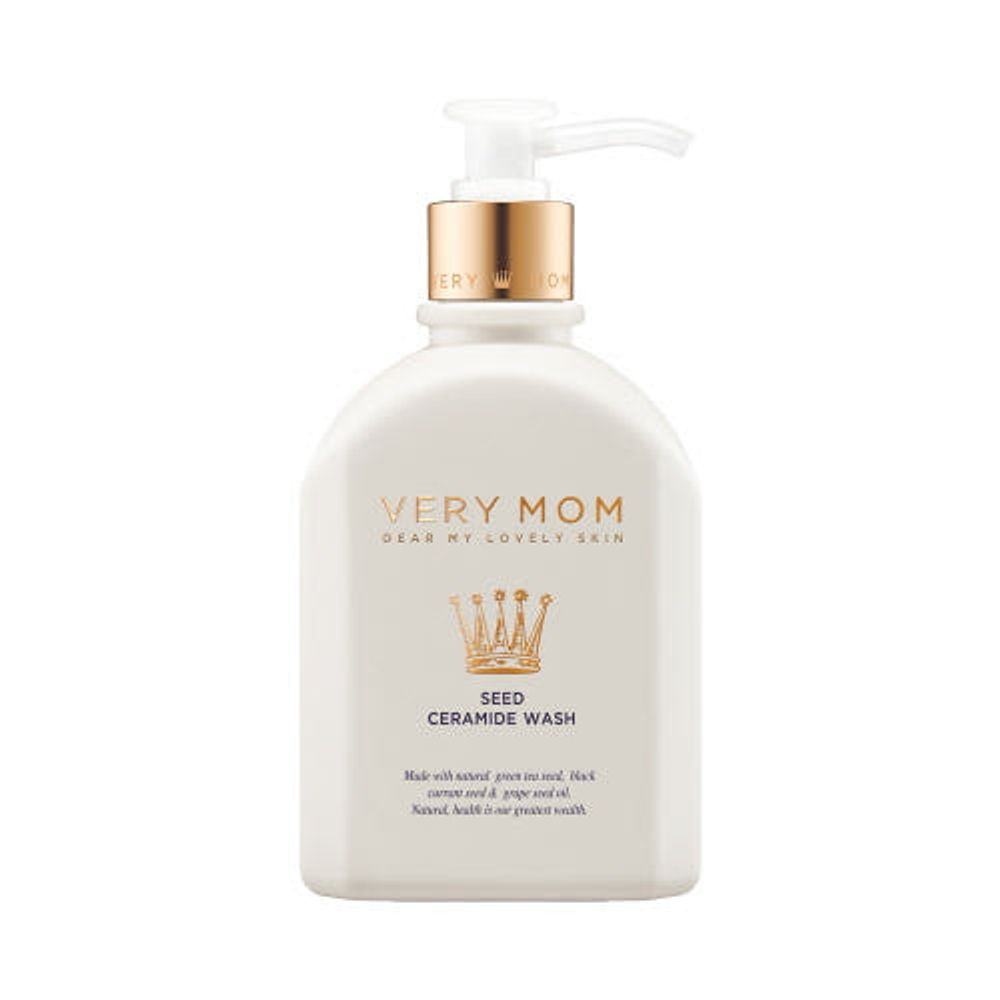 VERY MOM Seed Ceramide Baby Wash 300ml – Gentle Head-to-Toe Cleanser, Moisturizing Clear Foam, Skin Barrier Care for Baby & Sensitive Skin _ Made in KOREA